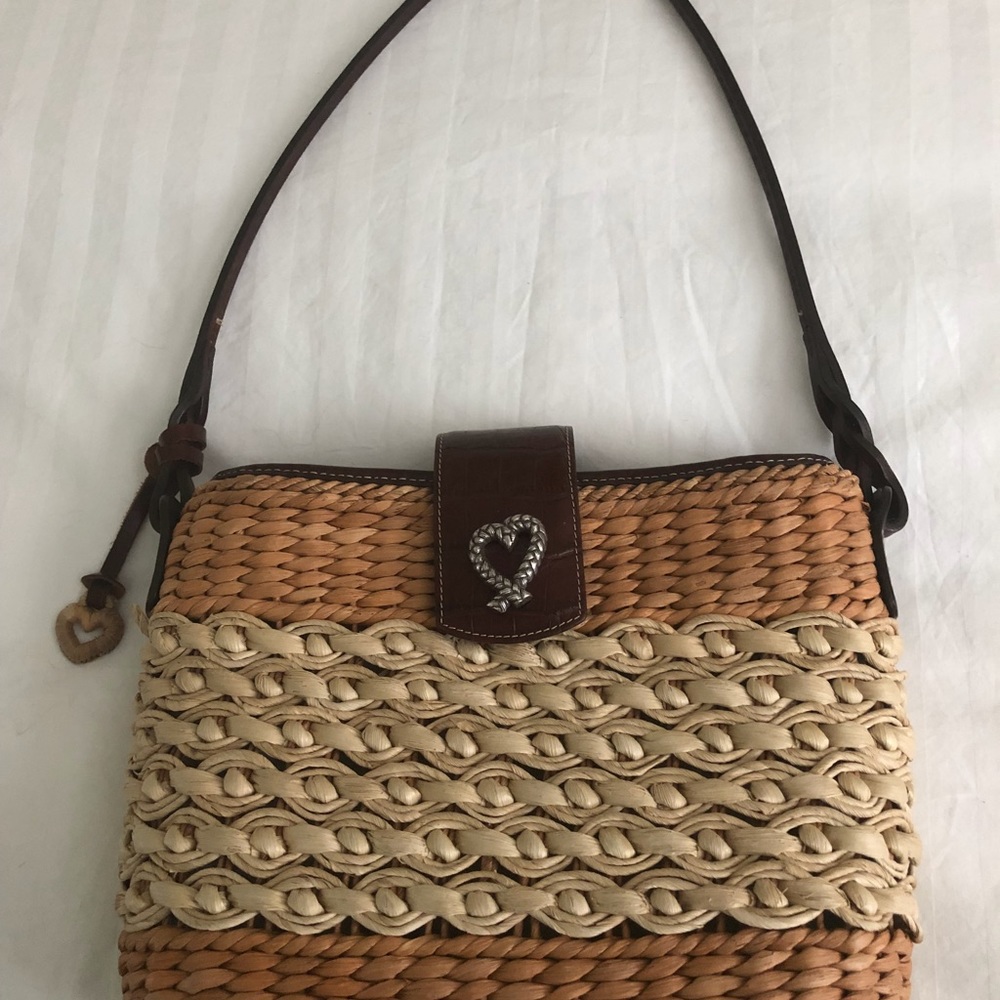 Brighton straw shoulder bag